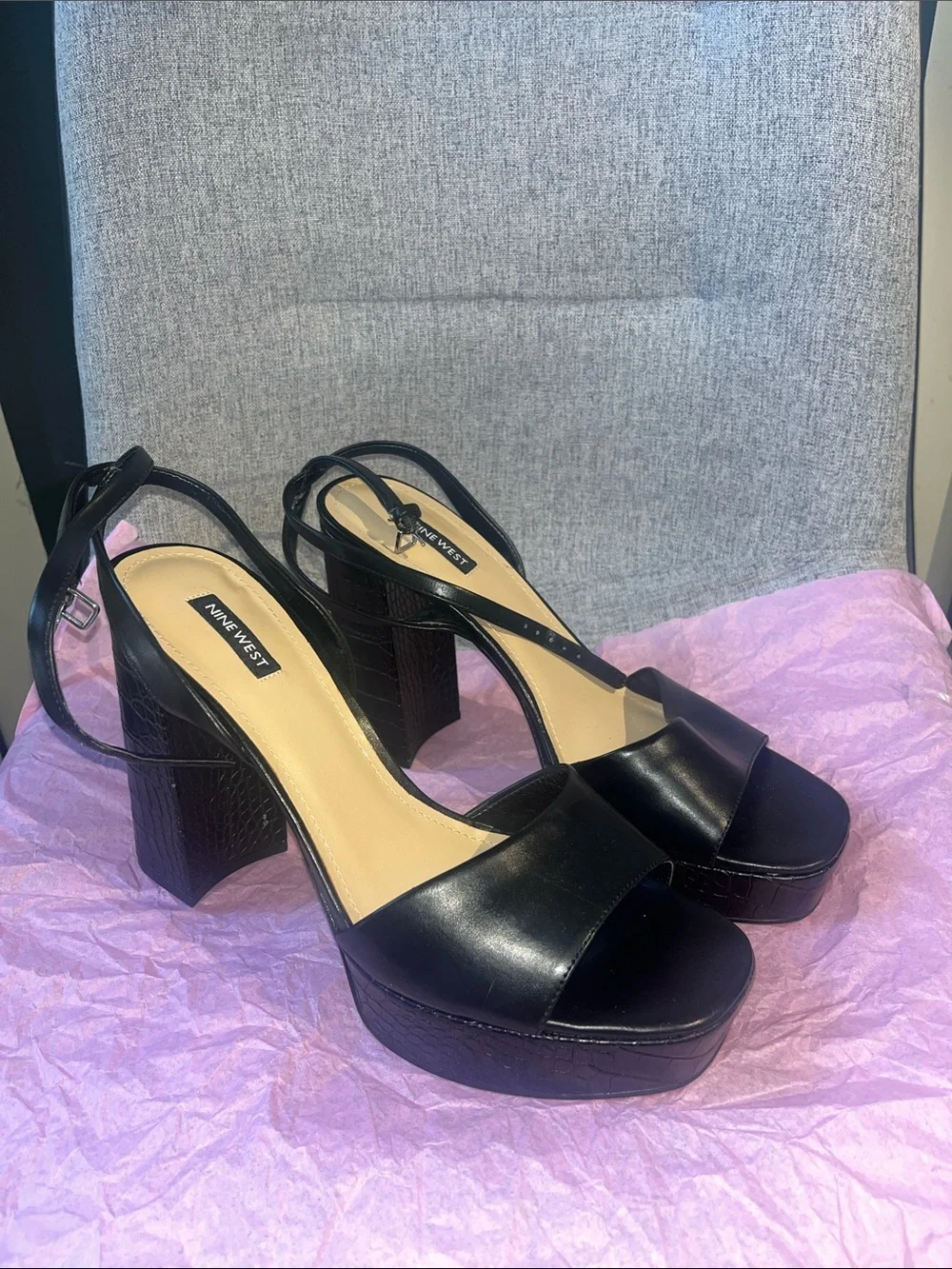 Nine West Zenna3 Platform Block Heels